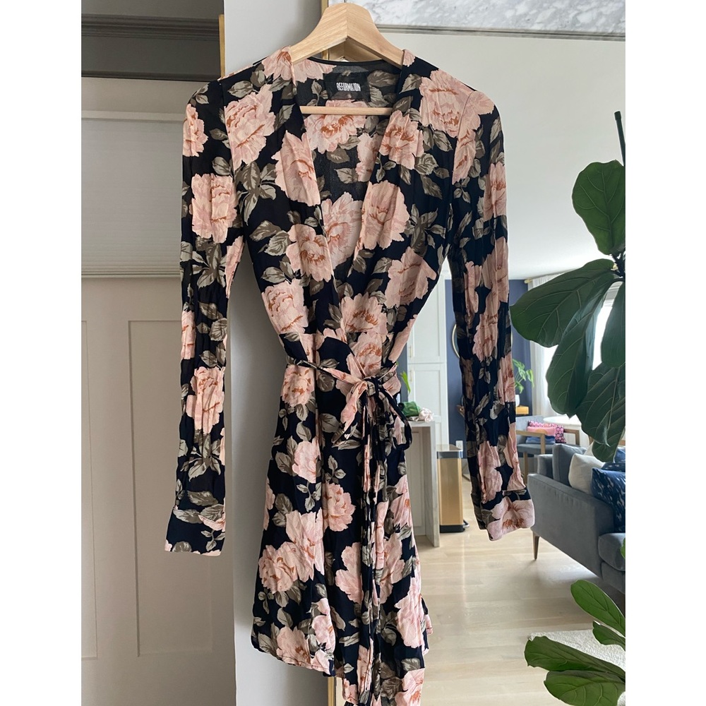 Reformation | Porter Wrap Dress In Roma Floral Print | S - Picture 3 of 7